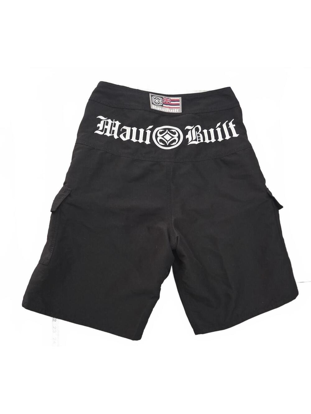 Maui Built Black Cargo Board Shorts